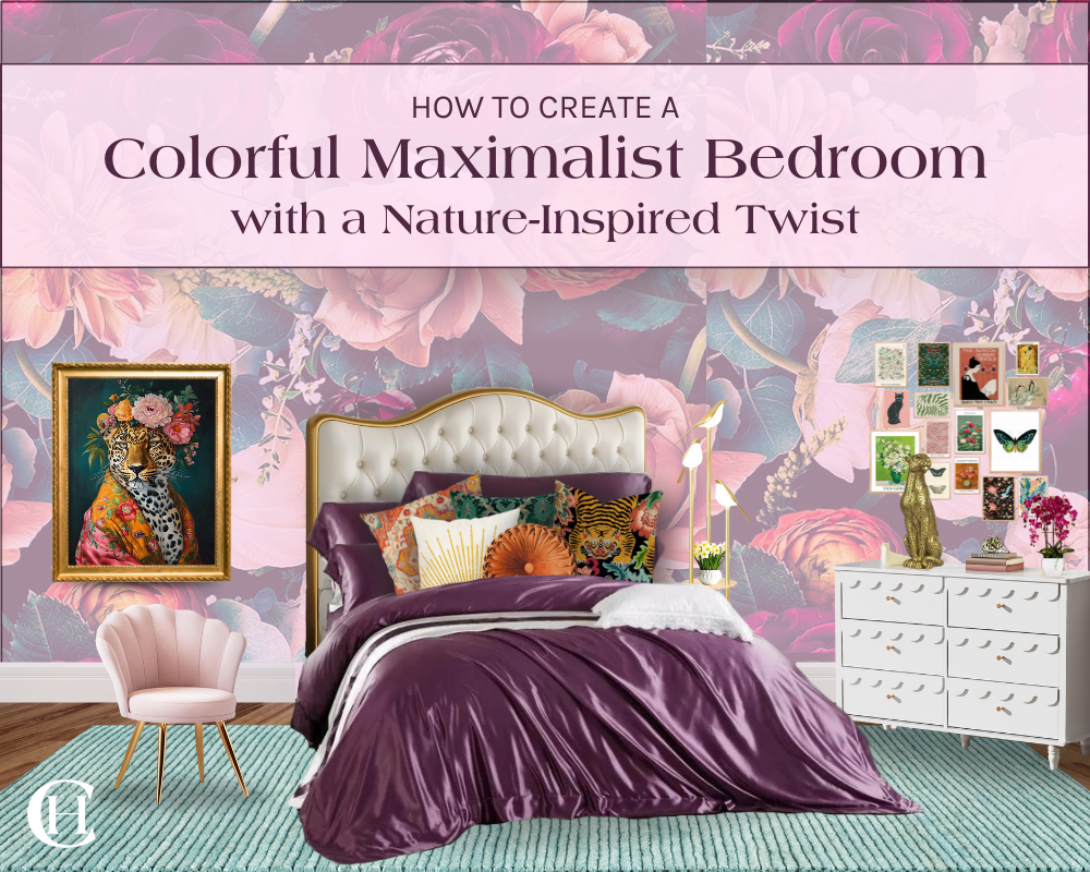 How to Create a Colorful Maximalist Bedroom with a Nature-Inspired Twist