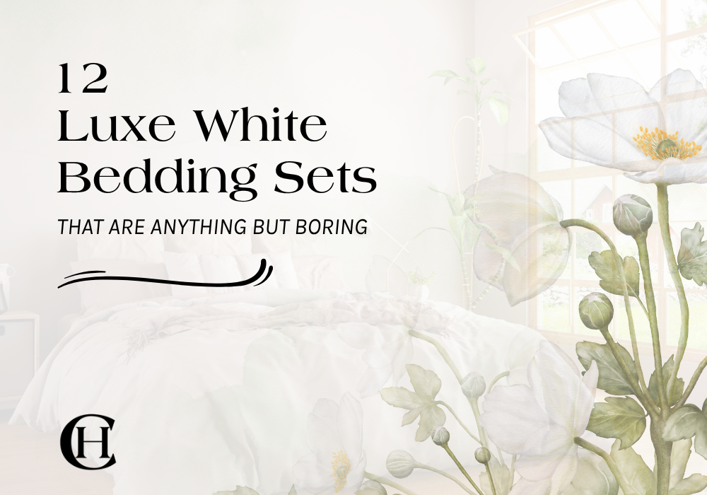12 Luxe White Bedding Sets
