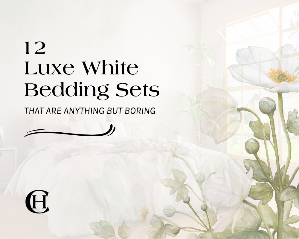 12 Luxe White Bedding Sets