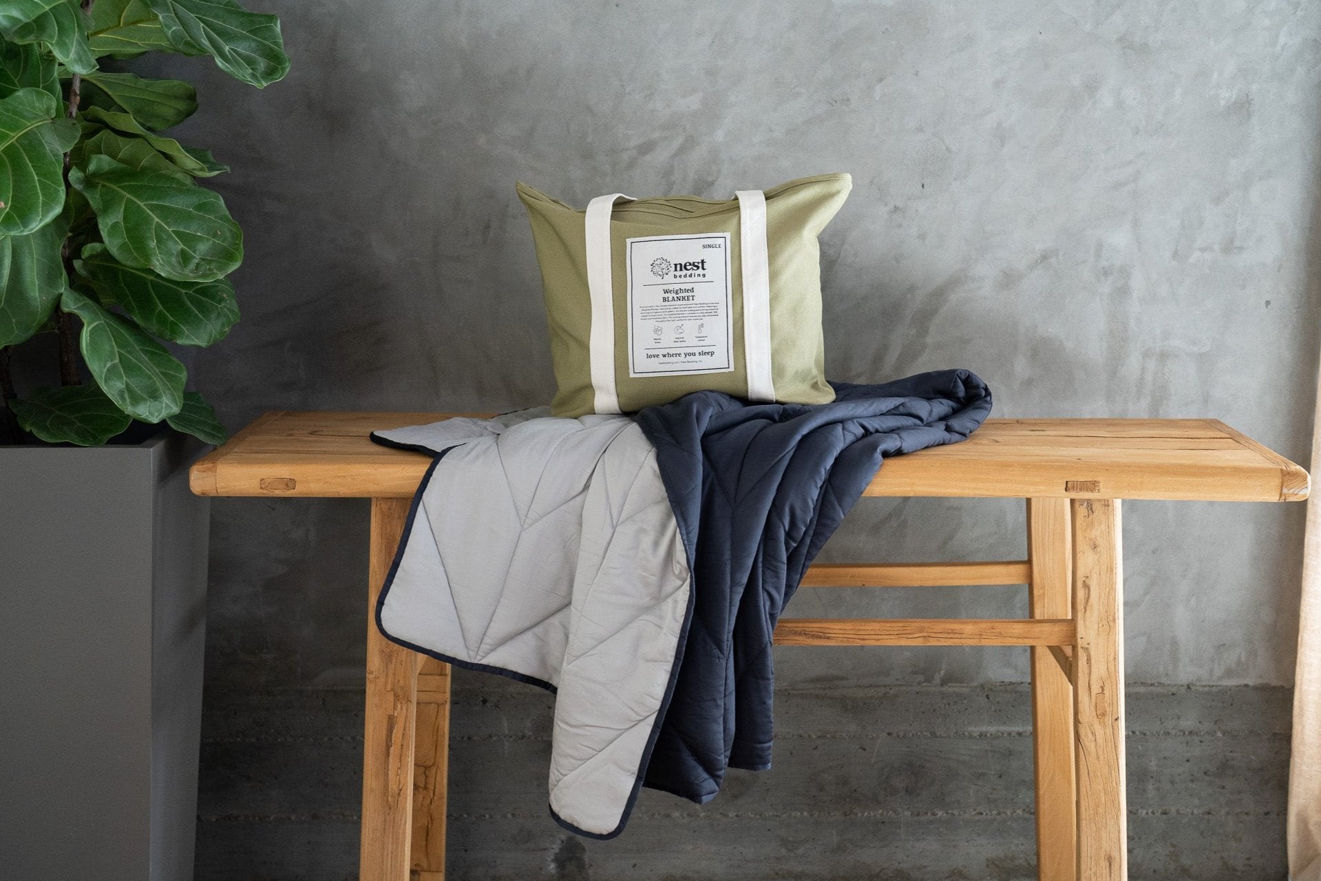 Bamboo & Glass Bead Weighted Blanket