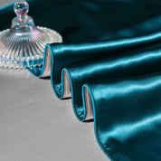 Aqua Mist Mulberry Silk Bedding Set fabric