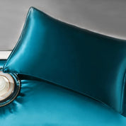 Aqua Mist Mulberry Silk Bedding Set pillow