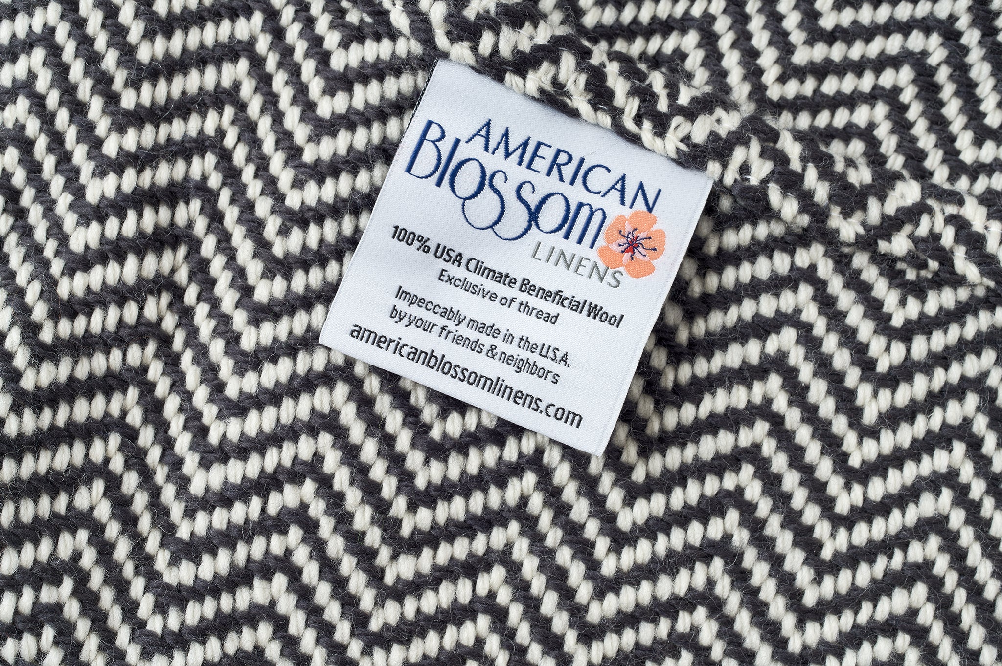 Chevron Pattern Soft Wool Throw Blanket