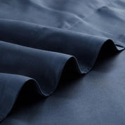 Blue Passionflower Mulberry Silk Duvet Set fabric