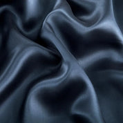 Blue Passionflower Mulberry Silk Duvet Set fabric