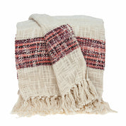 Blush Dunes Handwoven Boho Throw Blanket