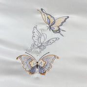 Elysian Butterfly Satin Bedding Set embroidery