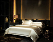 Gilded Gold Satin Bedding Set - angle view
