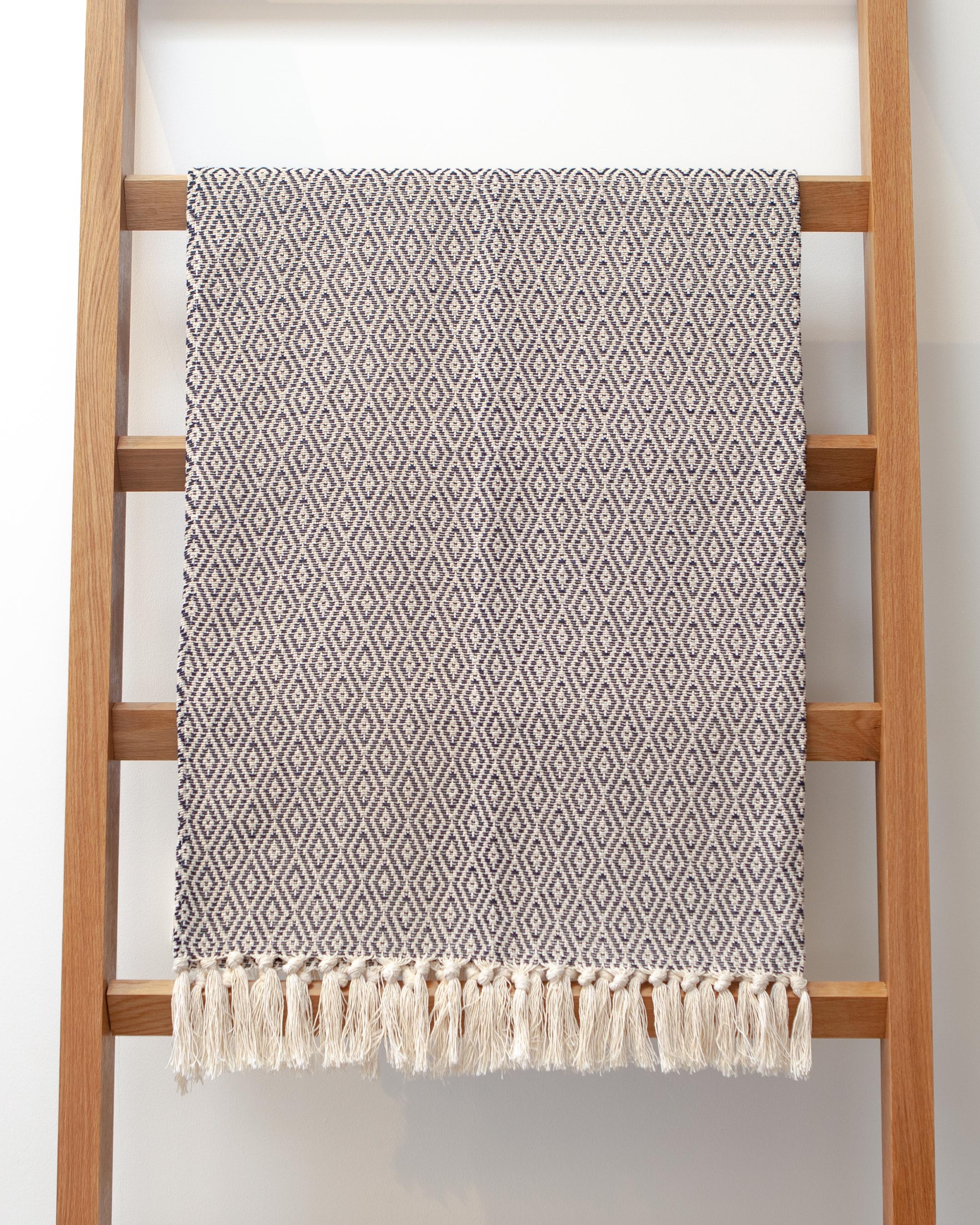 Casa Cubita Throw Blanket on Ladder