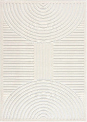 Deron White Washable Area Rug