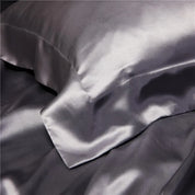 Lavender Mist Mulberry Silk Duvet Set fabric