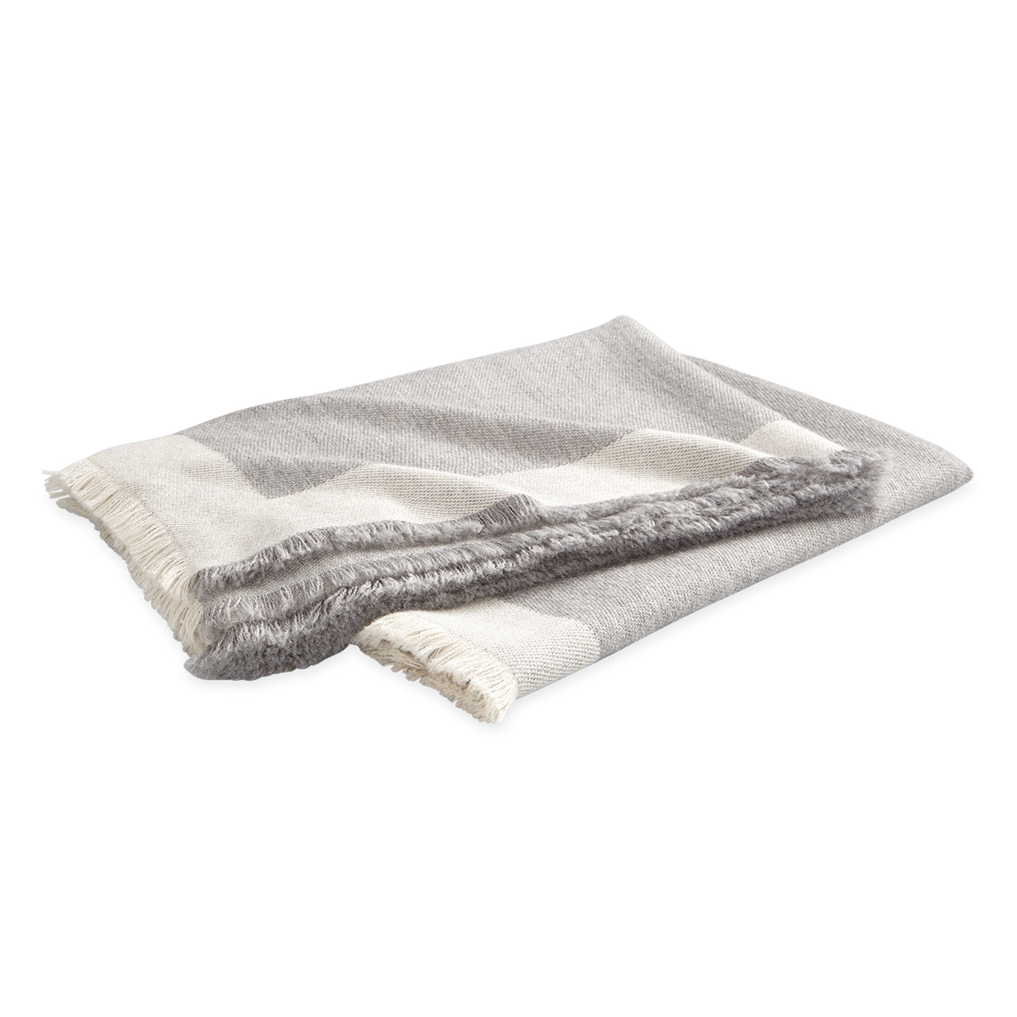 Matouk Alpaca Throw, Gray
