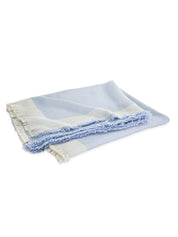 Matouk Alpaca Throw, Blue