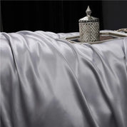 Moonlit Garden Mulberry Silk Duvet Set fabric