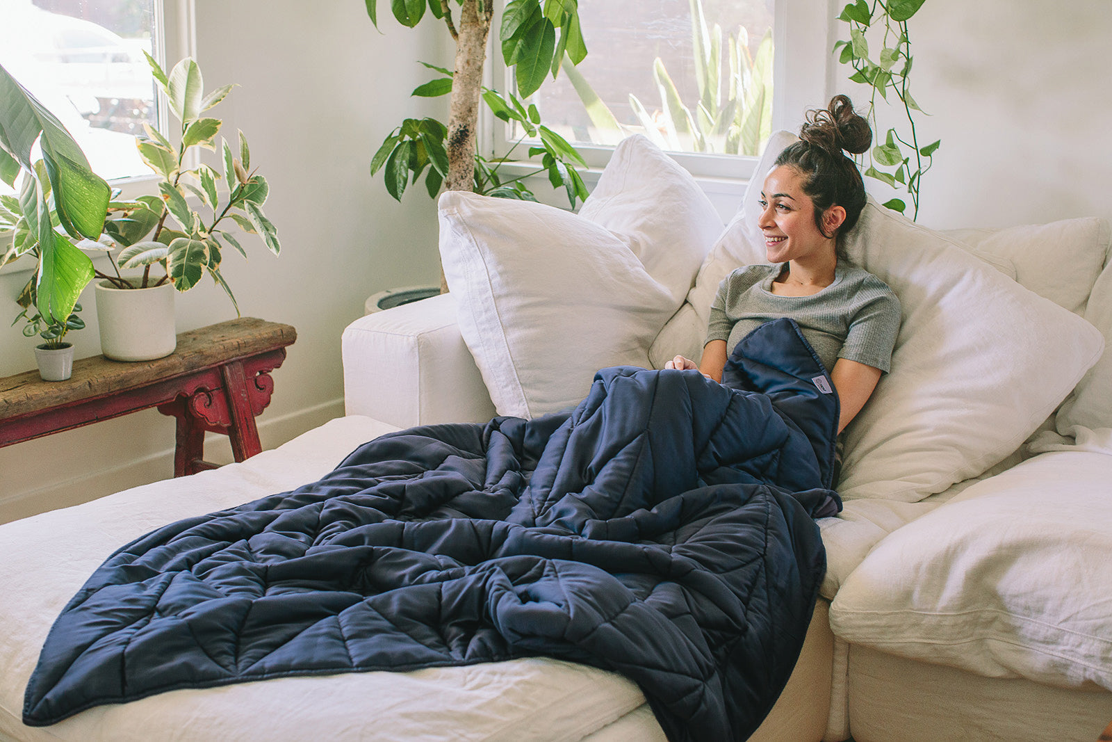 Bamboo & Glass Bead Weighted Blanket