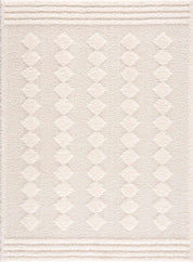 Hija Cream High-Low Area Rug