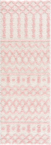Darva Pink Plush Area Carpet