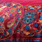 Royal Garnet Oasis Egyptian Cotton Bedding - Embroidery