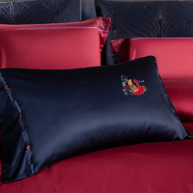 Royal Garnet Oasis Egyptian Cotton Bedding - Pillows