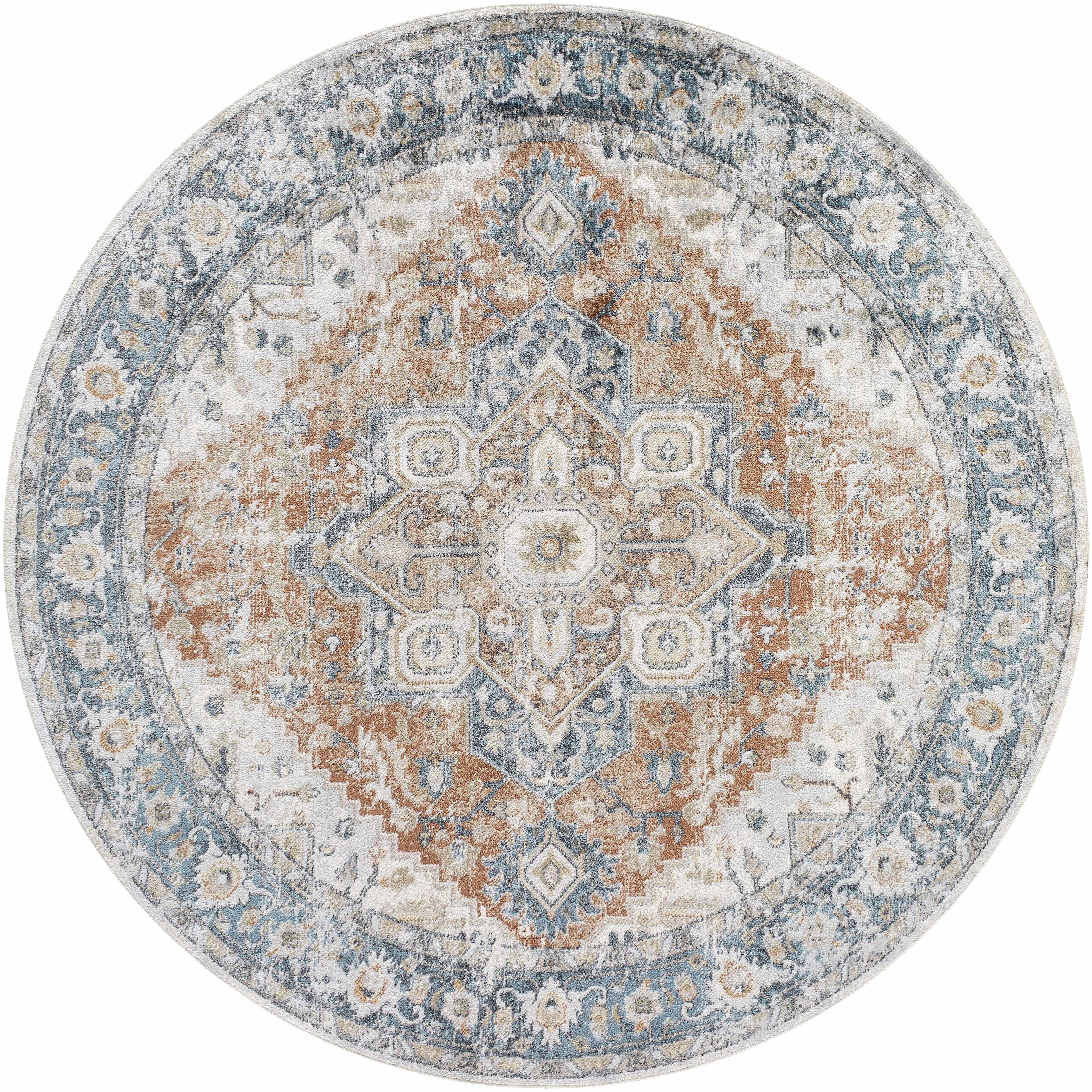Ezri Rust Washable Area Rug