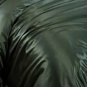 Sage Leaf Mulberry Silk Duvet Set fabric