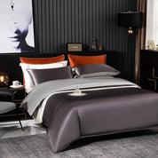 Shadow Frost Mulberry Silk Bedding Set - angle