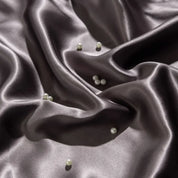 Shadow Frost Mulberry Silk Bedding Set fabric