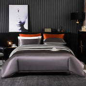 Shadow Frost Mulberry Silk Bedding Set - front