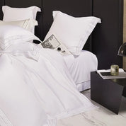 Silver Lining Serenity Egyptian Cotton Bedding Set - Angle View