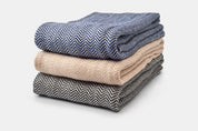 Chevron Pattern Soft Wool Throw Blanket