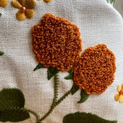 Wildflower Embroidered Pillow Cover
