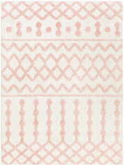 Darva Pink Plush Area Carpet