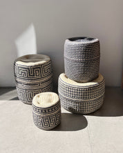 Set of Black & Natural Baskets
