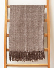 Llama & Silk Throw on Blanket Ladder