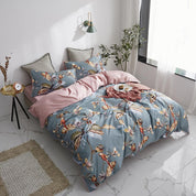 Parrot Sanctuary Bedding Set on a bed - high angle view