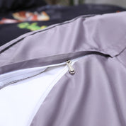 Zipper closure for duvet cover from the Midnight Garden Bedding Set
