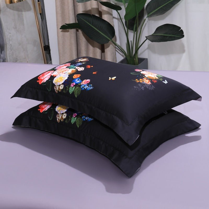 Pillowcases from the Midnight Garden Bedding Set