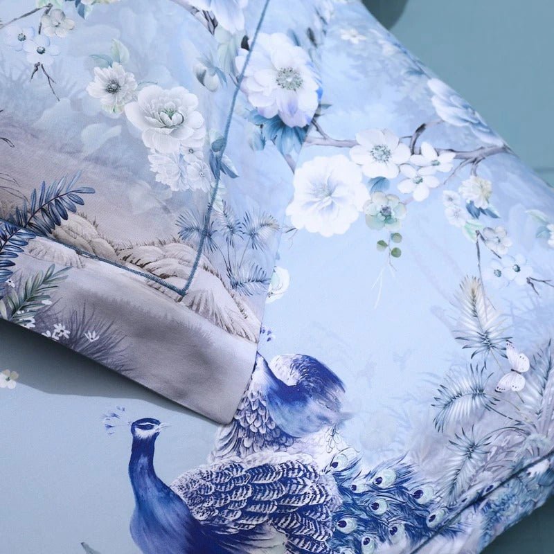 Blue Chinoiserie Bedding Set - Castle Home