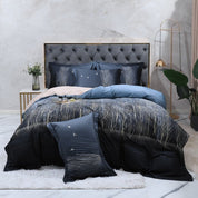 Midnight Forest Bedding Set on a bed - front view