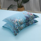 Pillowcases from the Sky Blue Garden Bedding Set