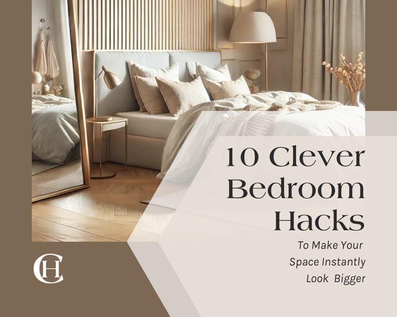 10 Hacks to Make Your Bedroom Look Bigger (& More Luxe!) | Castle Home