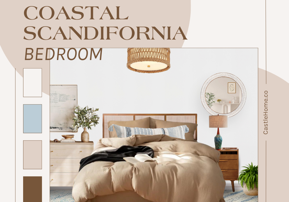 Coastal Scandifornia Bedroom Blog