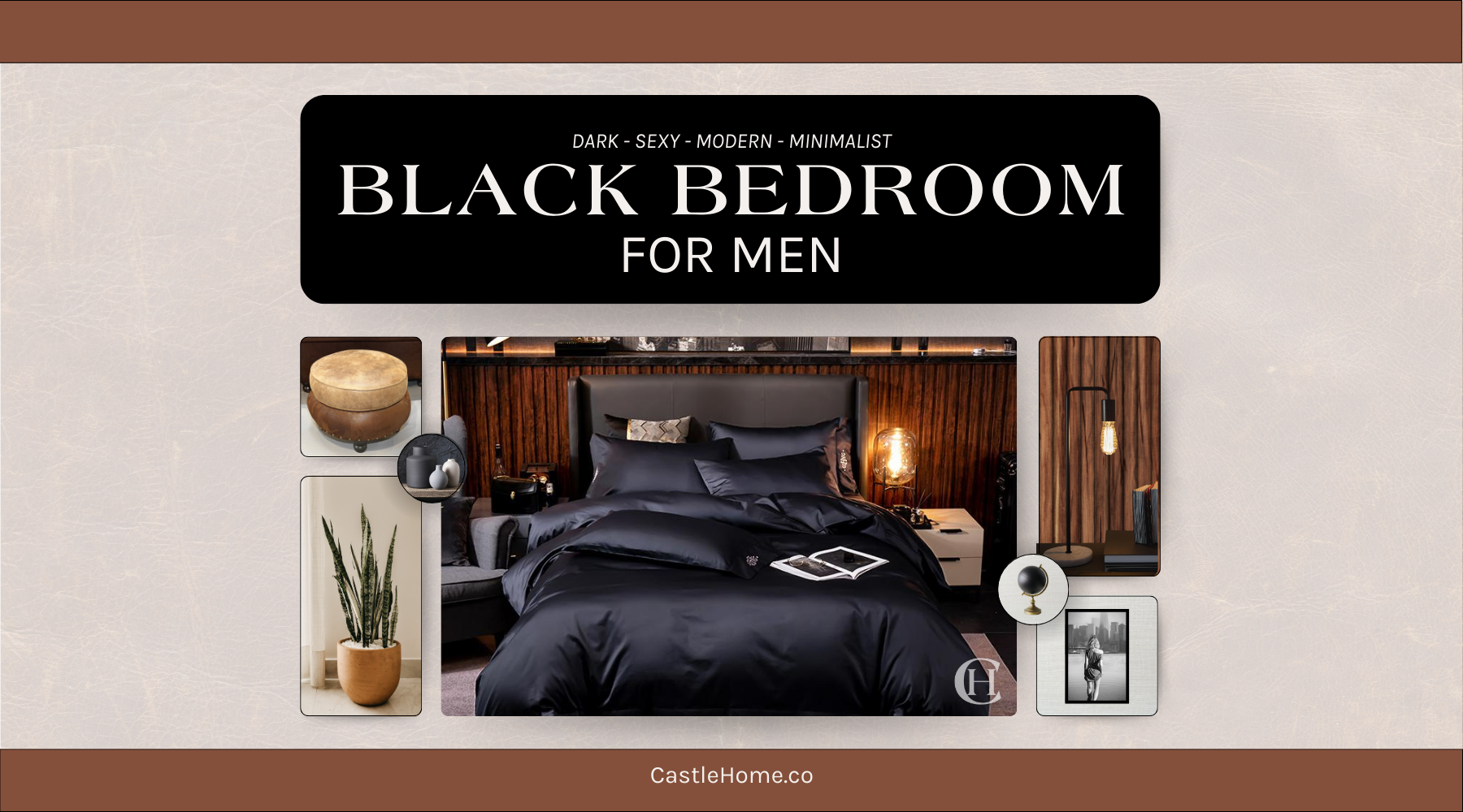 Creating a Classy Black Bedroom for Men