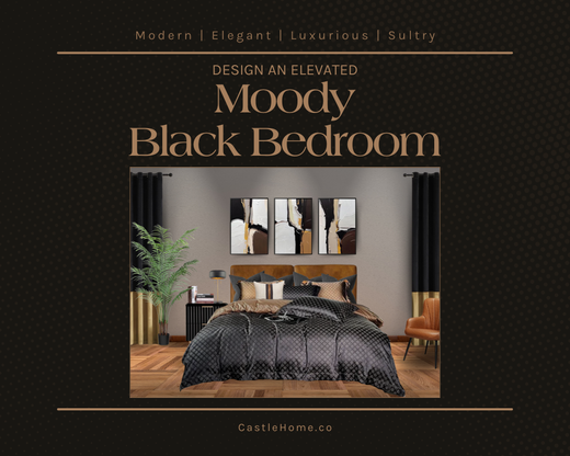 Moody Black Bedroom 