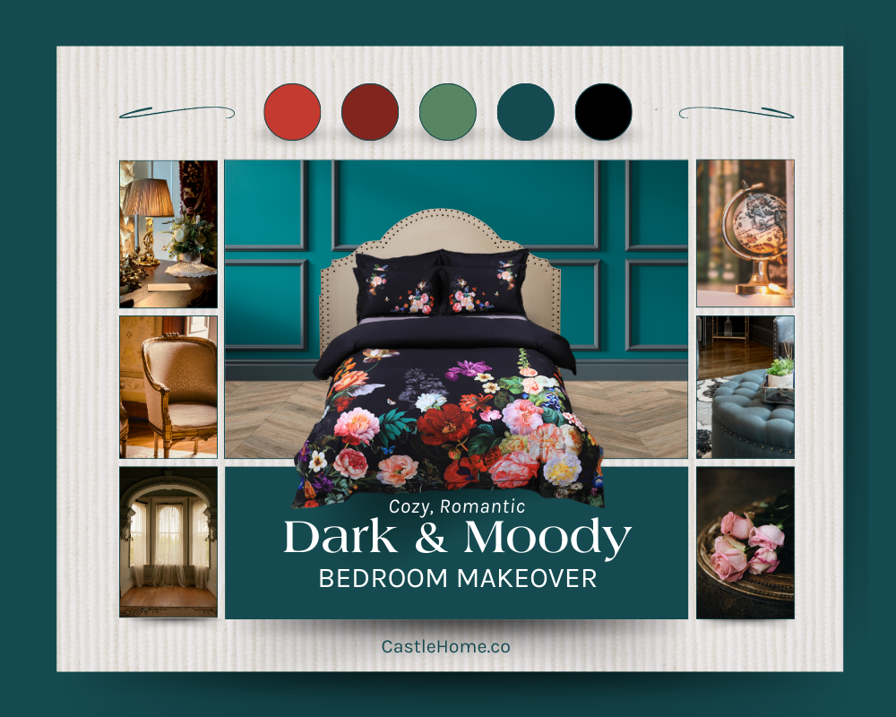 How to Create a Dark, Moody, Romantic Bedroom