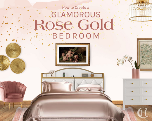 Glamorous Rose Gold Bedroom