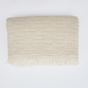 Woven Cotton Linen Throw Blanket