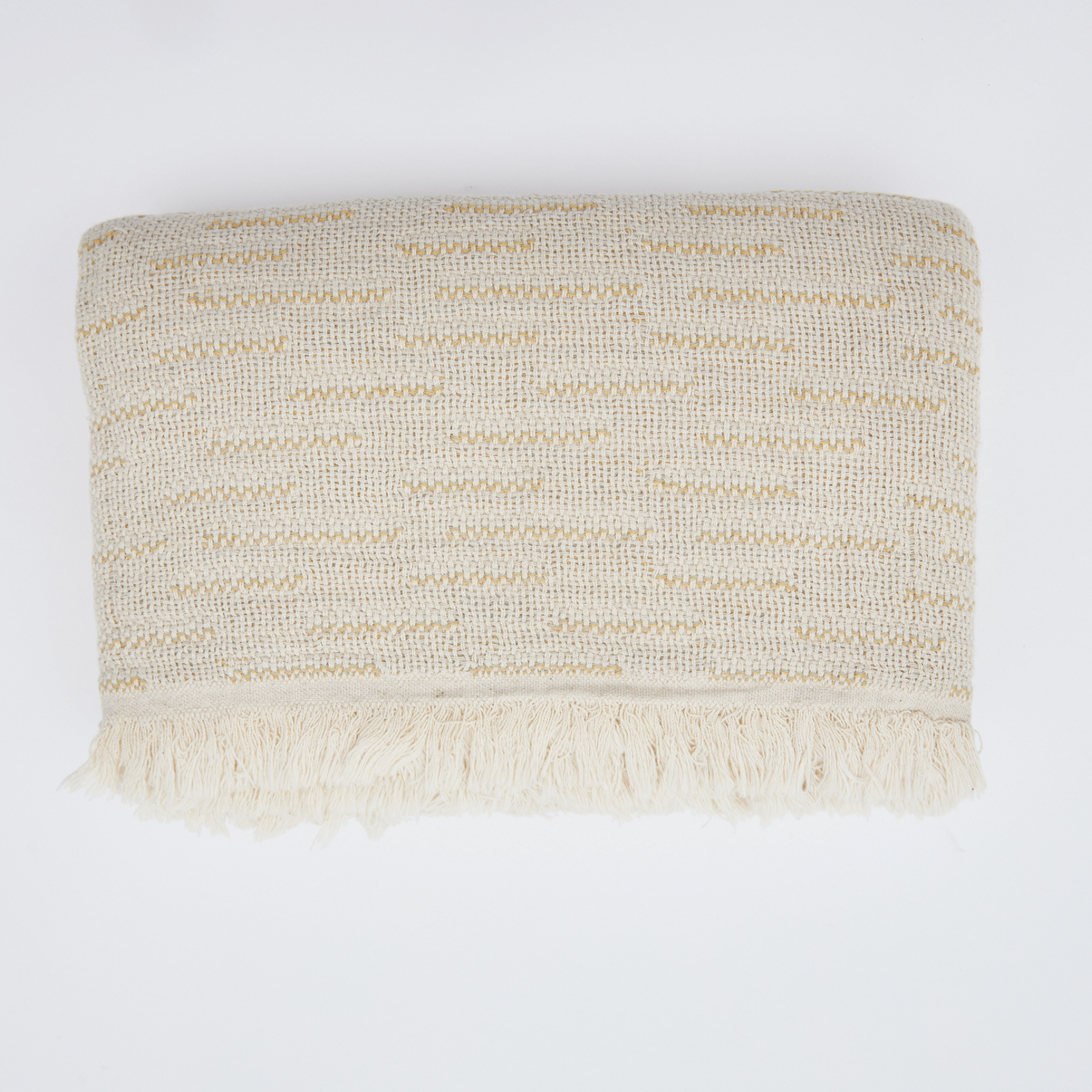 Woven Cotton Linen Throw Blanket