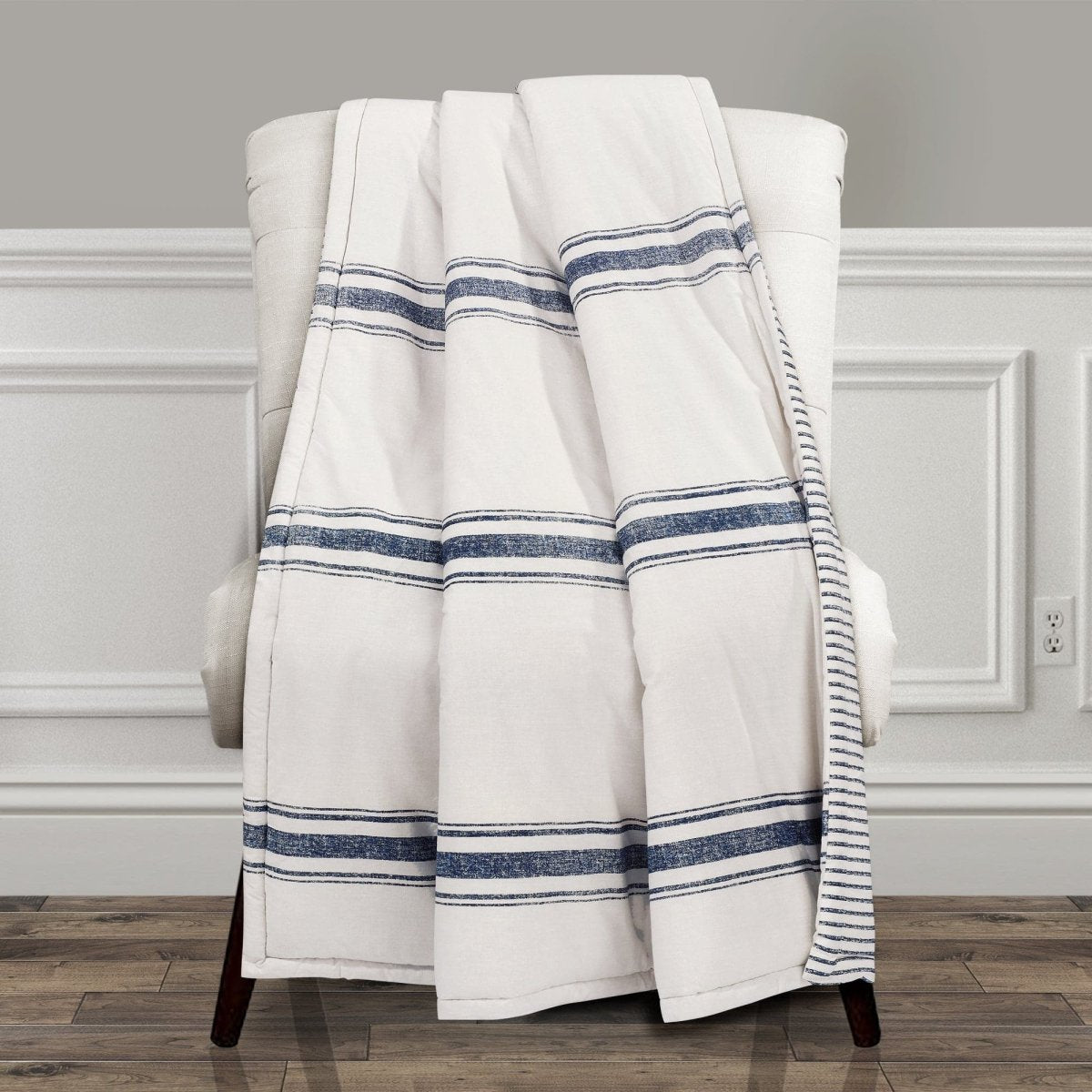 Farmhouse Stripe Throw