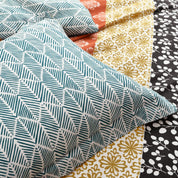 Bohemian Stripe Cotton Reversible Duvet Cover Set